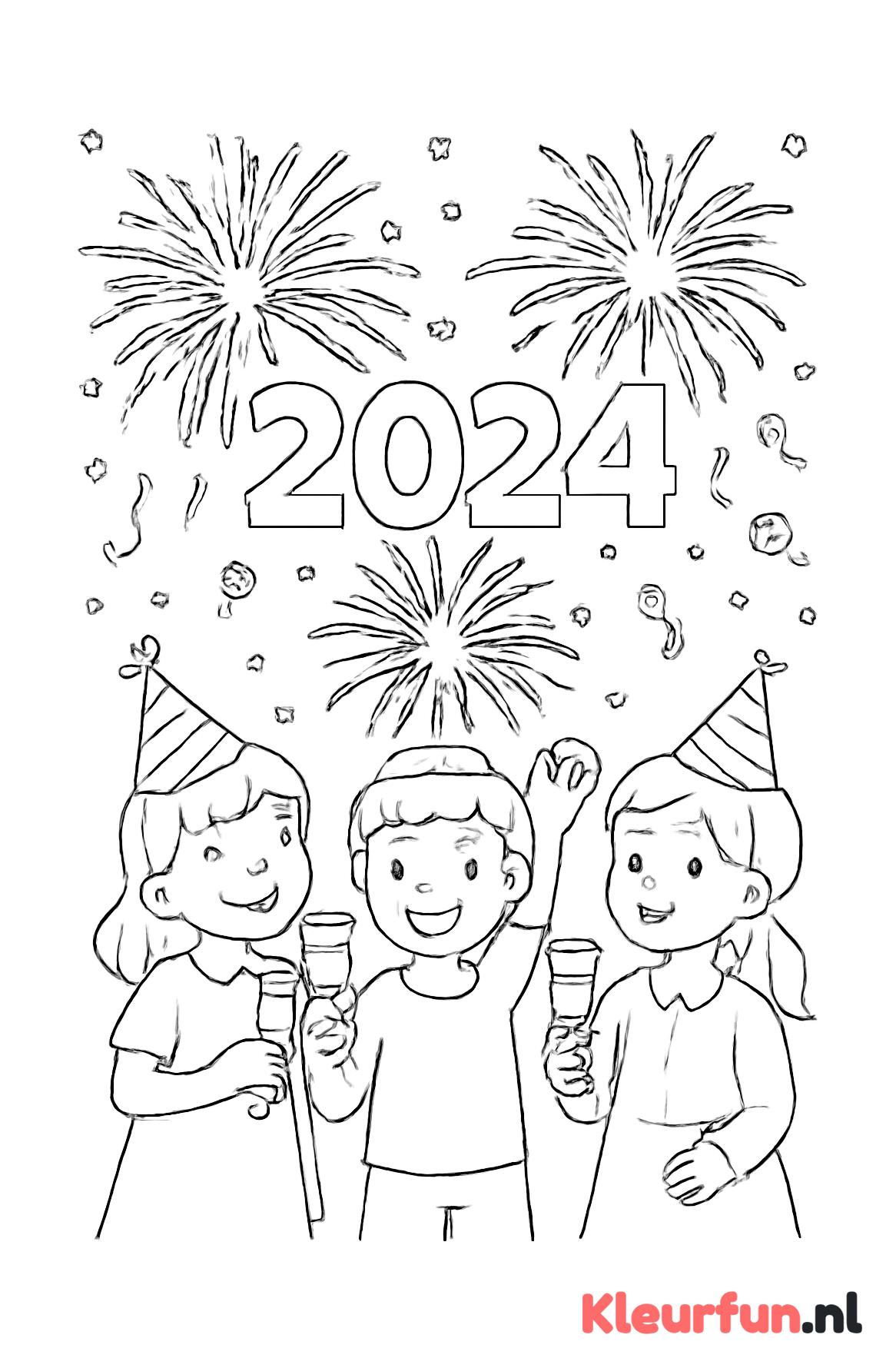 Vuurwerk en Feest Nieuwjaar 2024