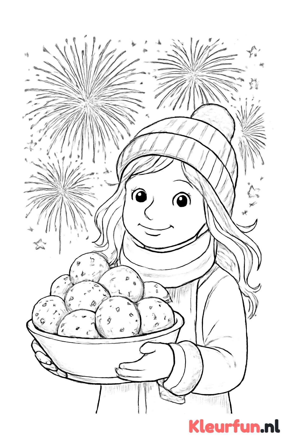 Vuurwerk en oliebollen