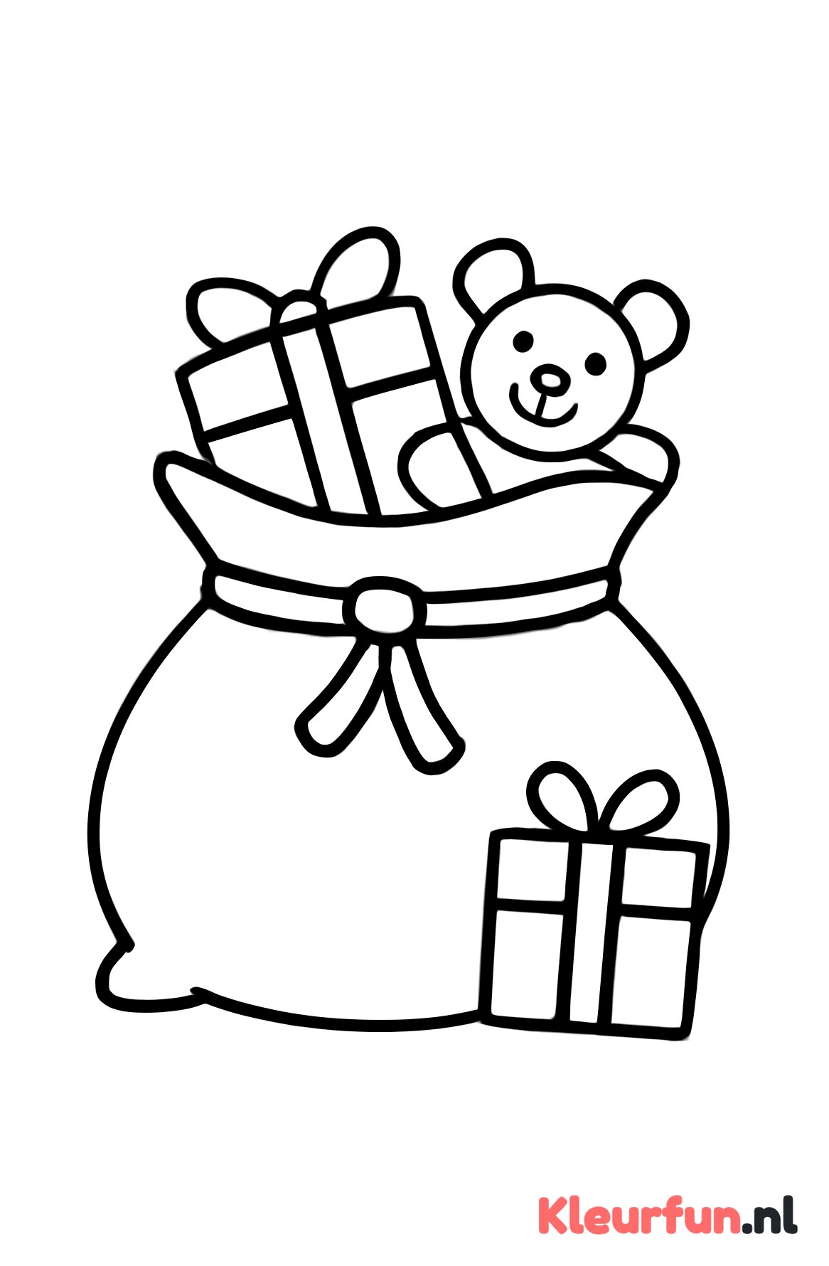Zak vol Sinterklaas cadeautjes