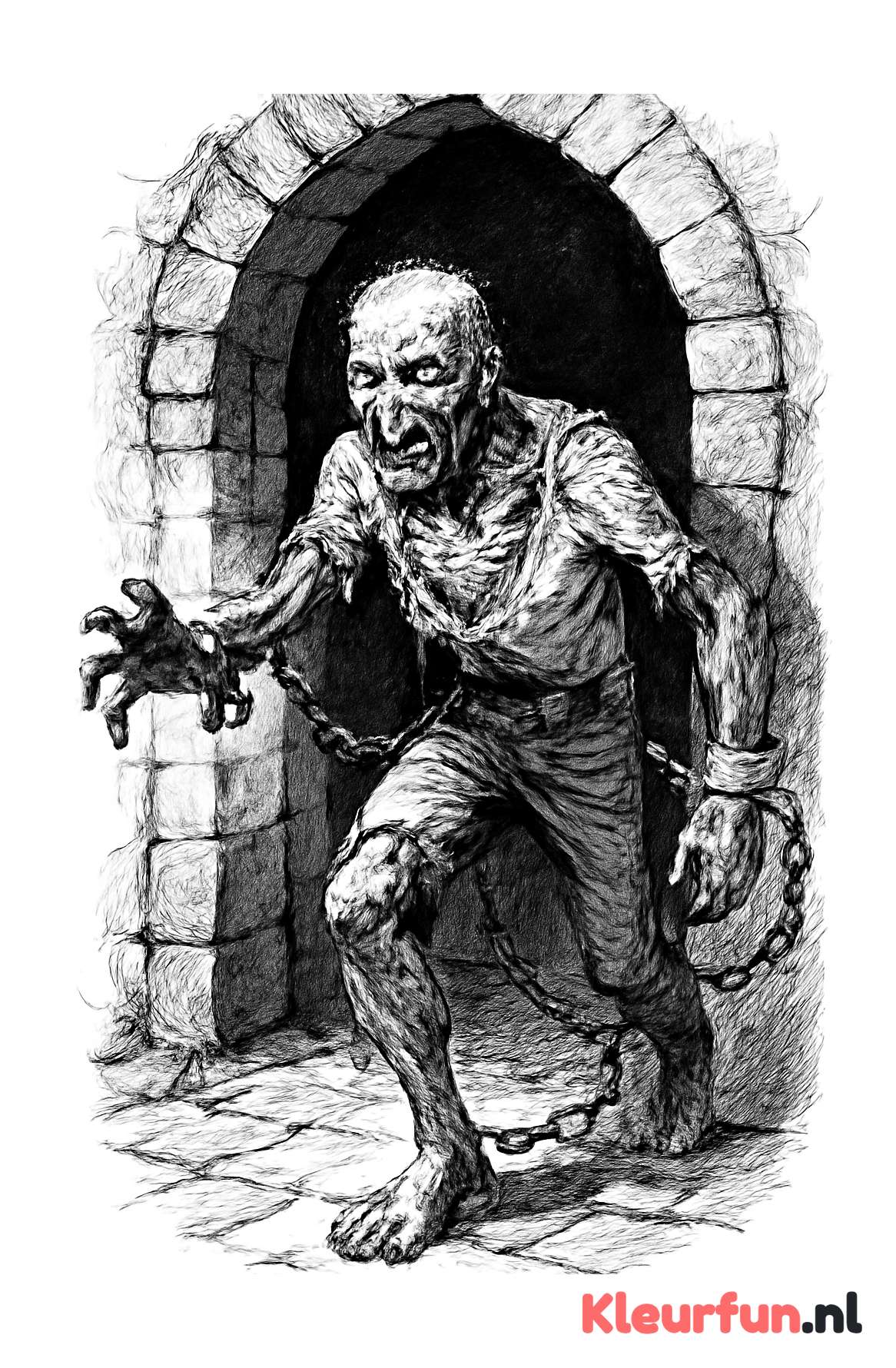 Zombie ontsnapping uit de kerker