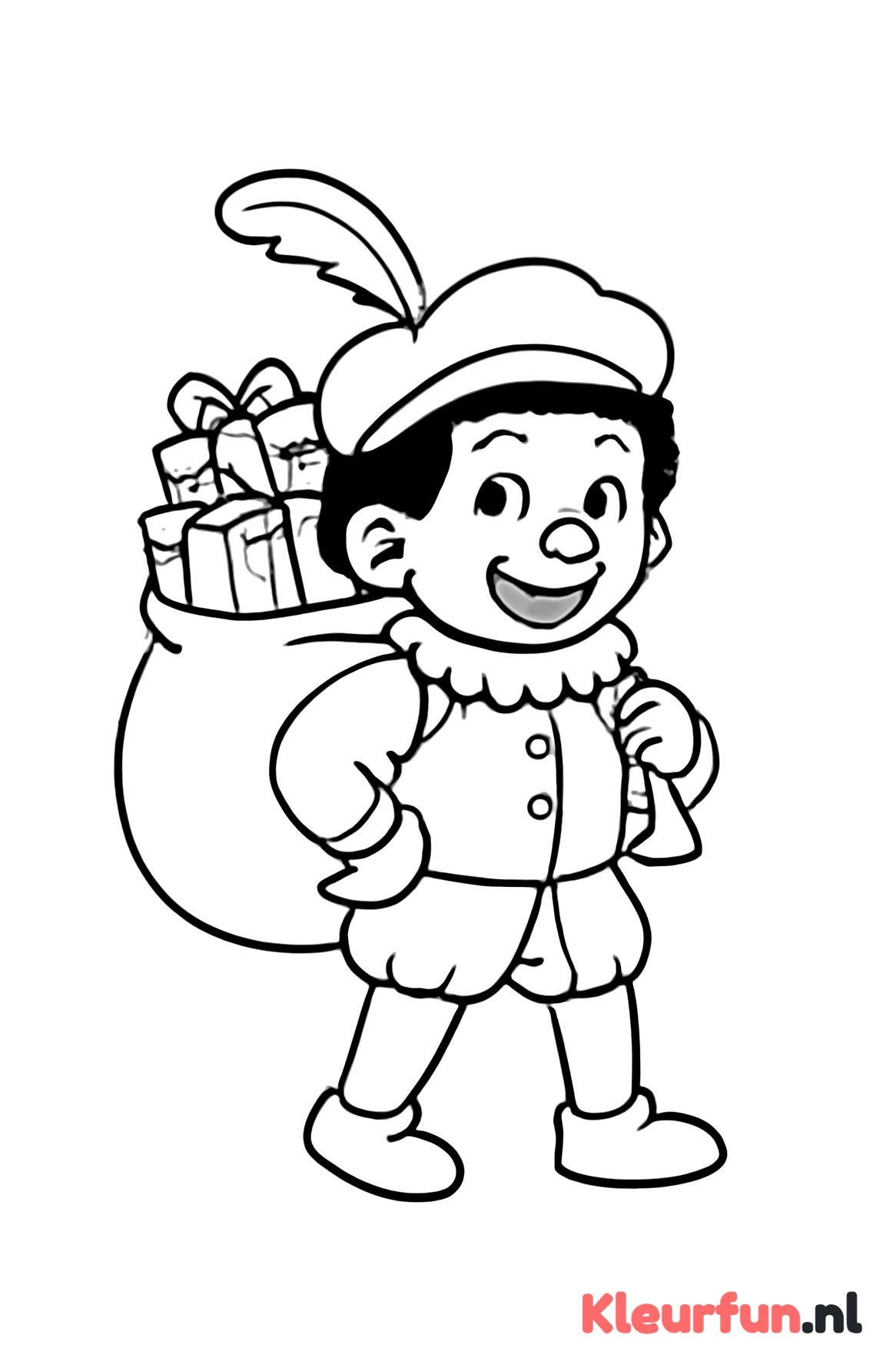Zwarte Piet met Zak Vol Cadeautjes