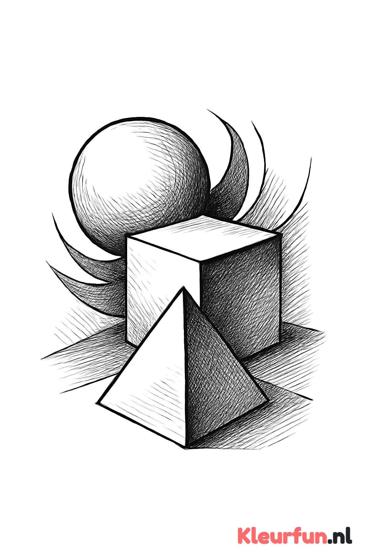 Abstracte 3D combinatie