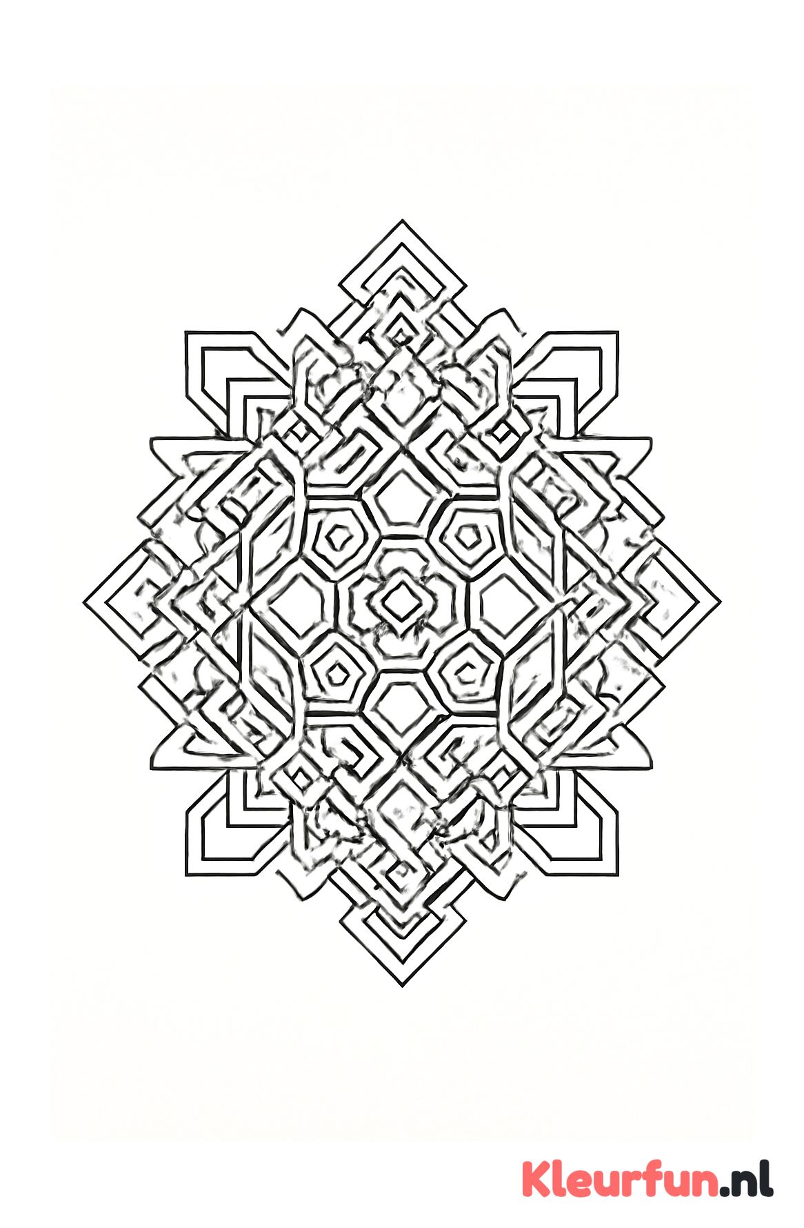 Abstracte Hexagonen Mandala