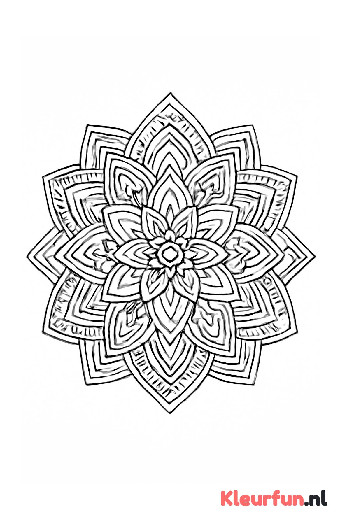 Abstracte Mandala met Diverse Vormen