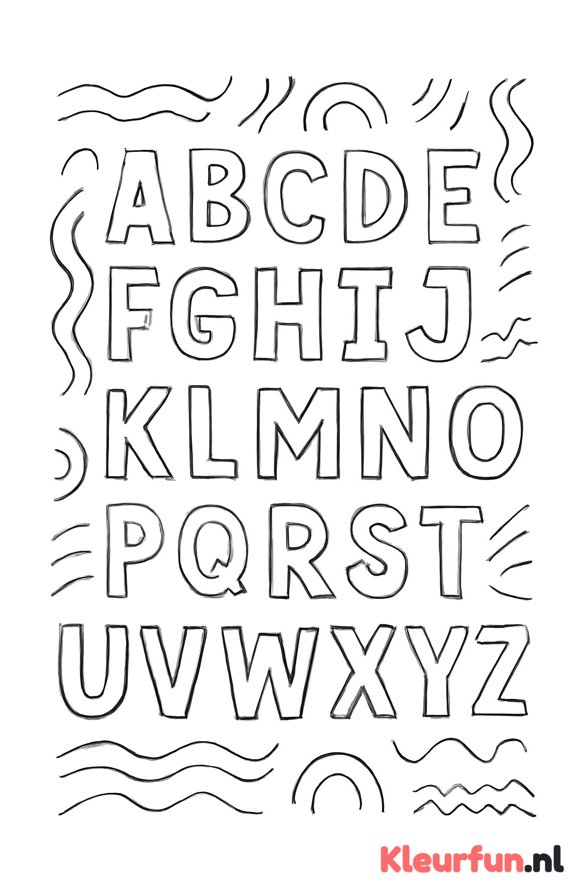 Open letters alfabet