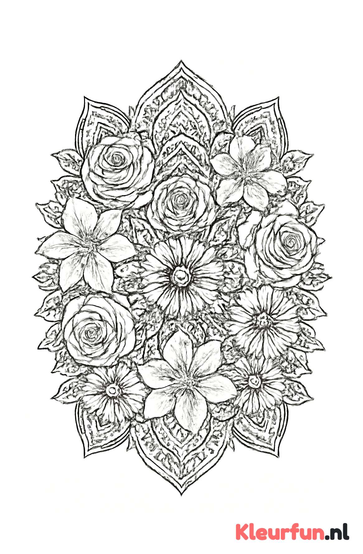 Bloemelementen mandala