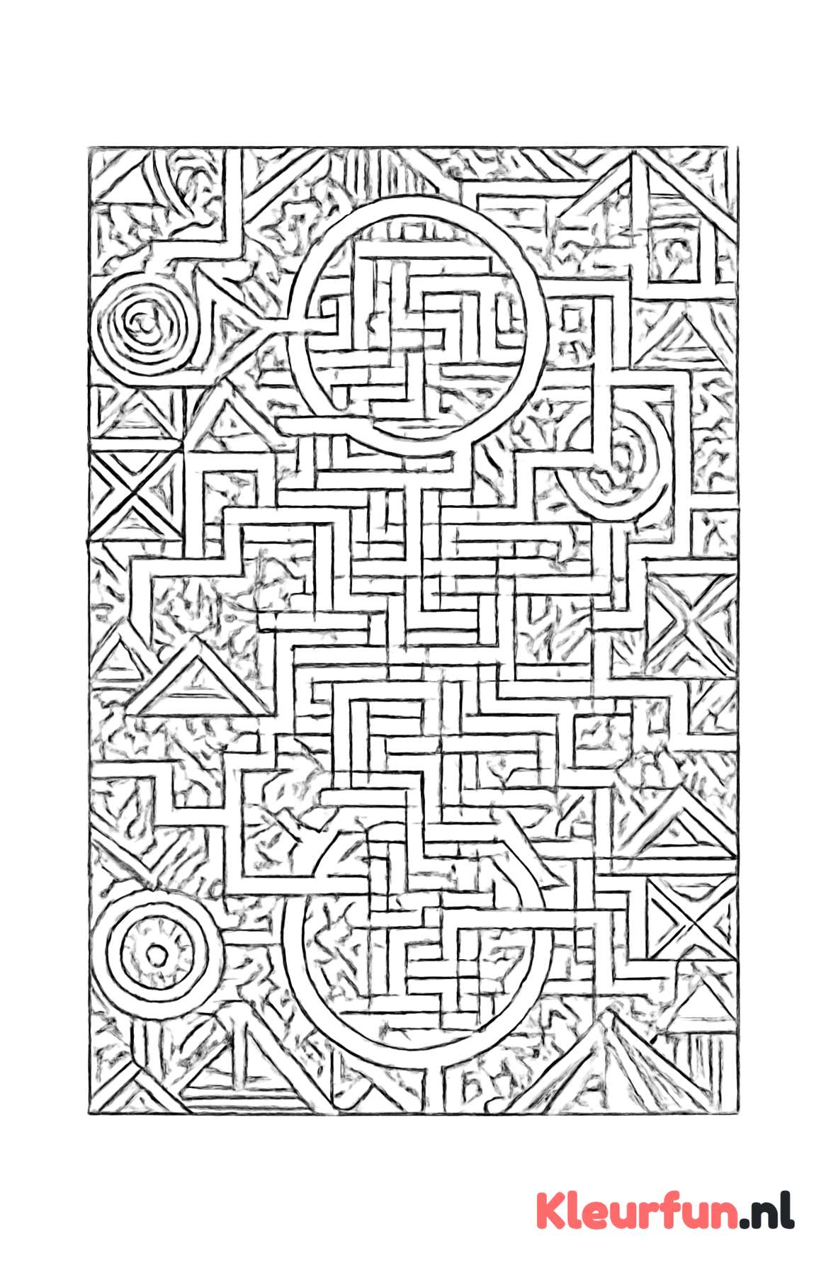 Complex geometrisch doolhof