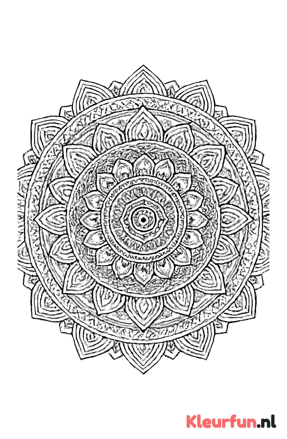 Complexe cirkels mandala