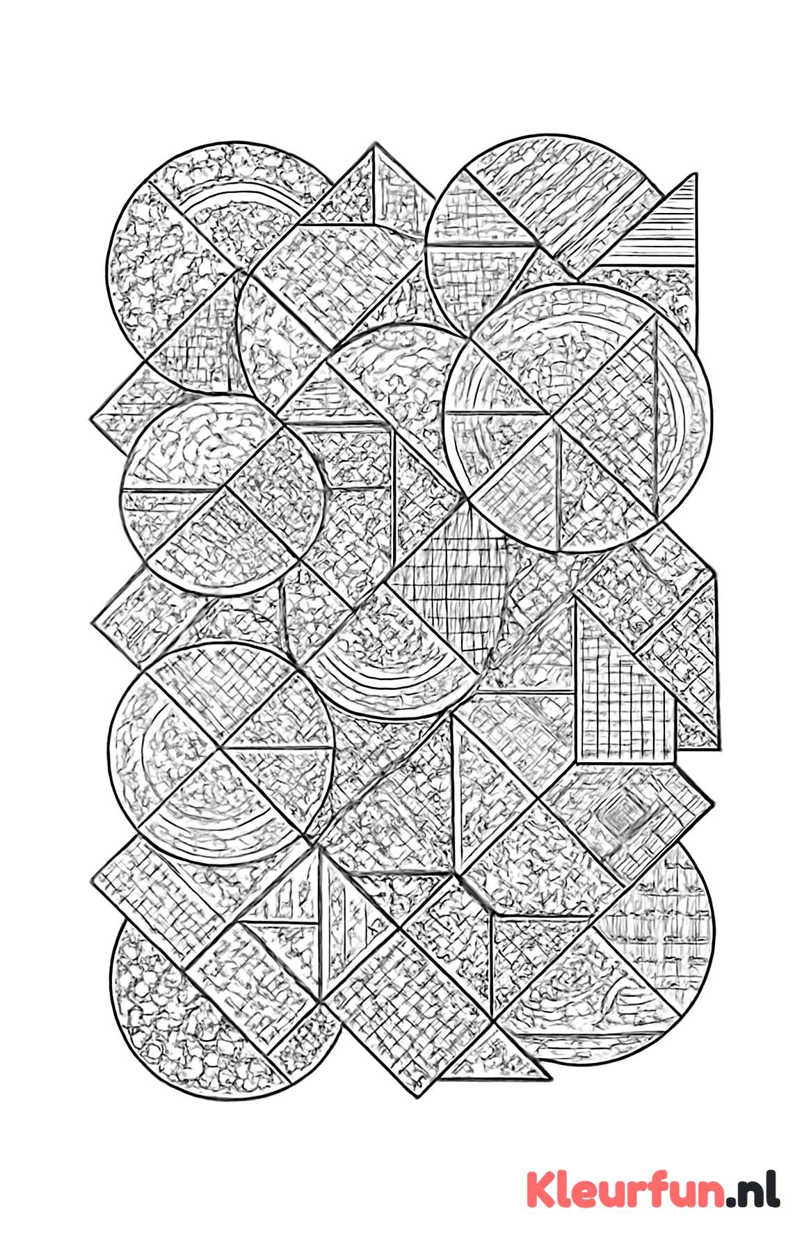 Complexe overlappende geometrische patronen