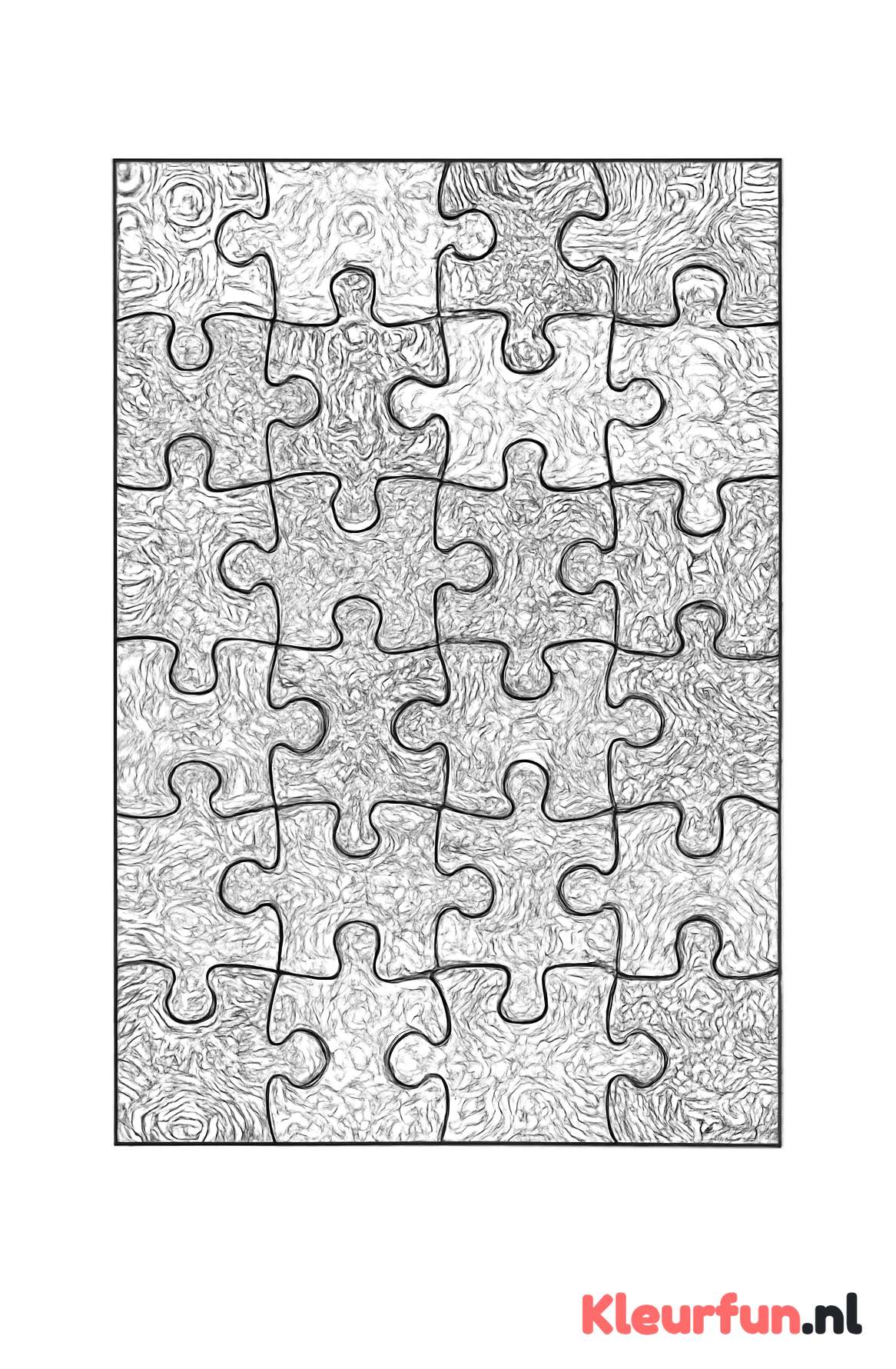 Complexe puzzelstukken