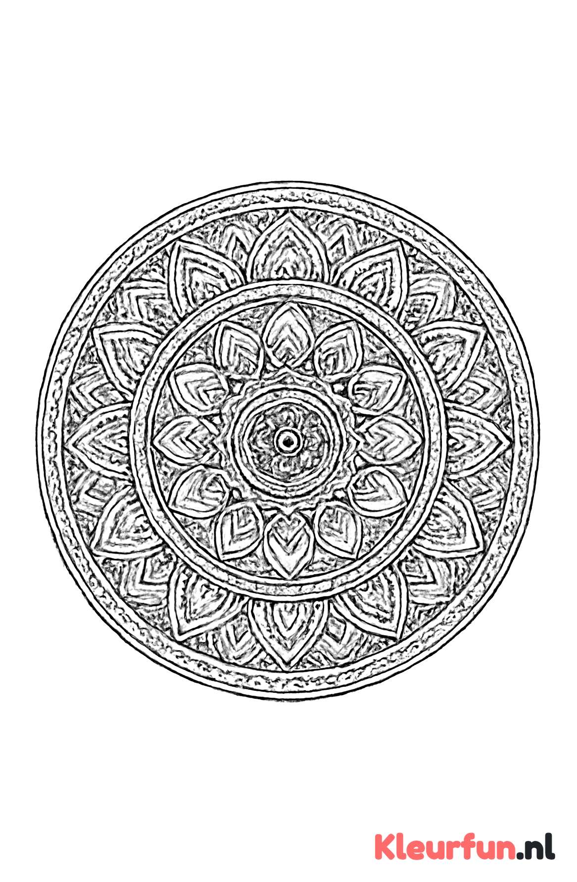 Mandala met concentrische ringen