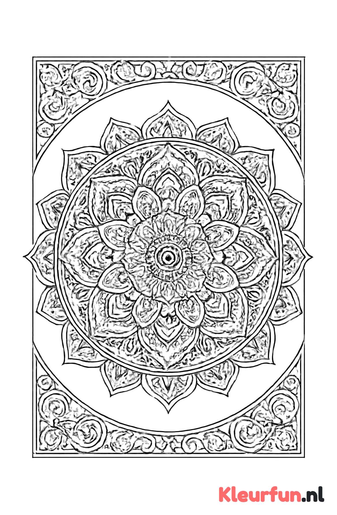 Decoratieve Rand Mandala