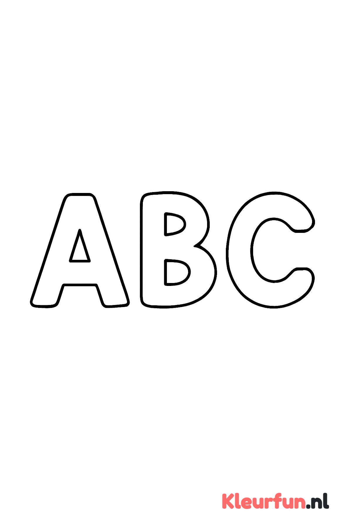 Eenvoudige ABC letters
