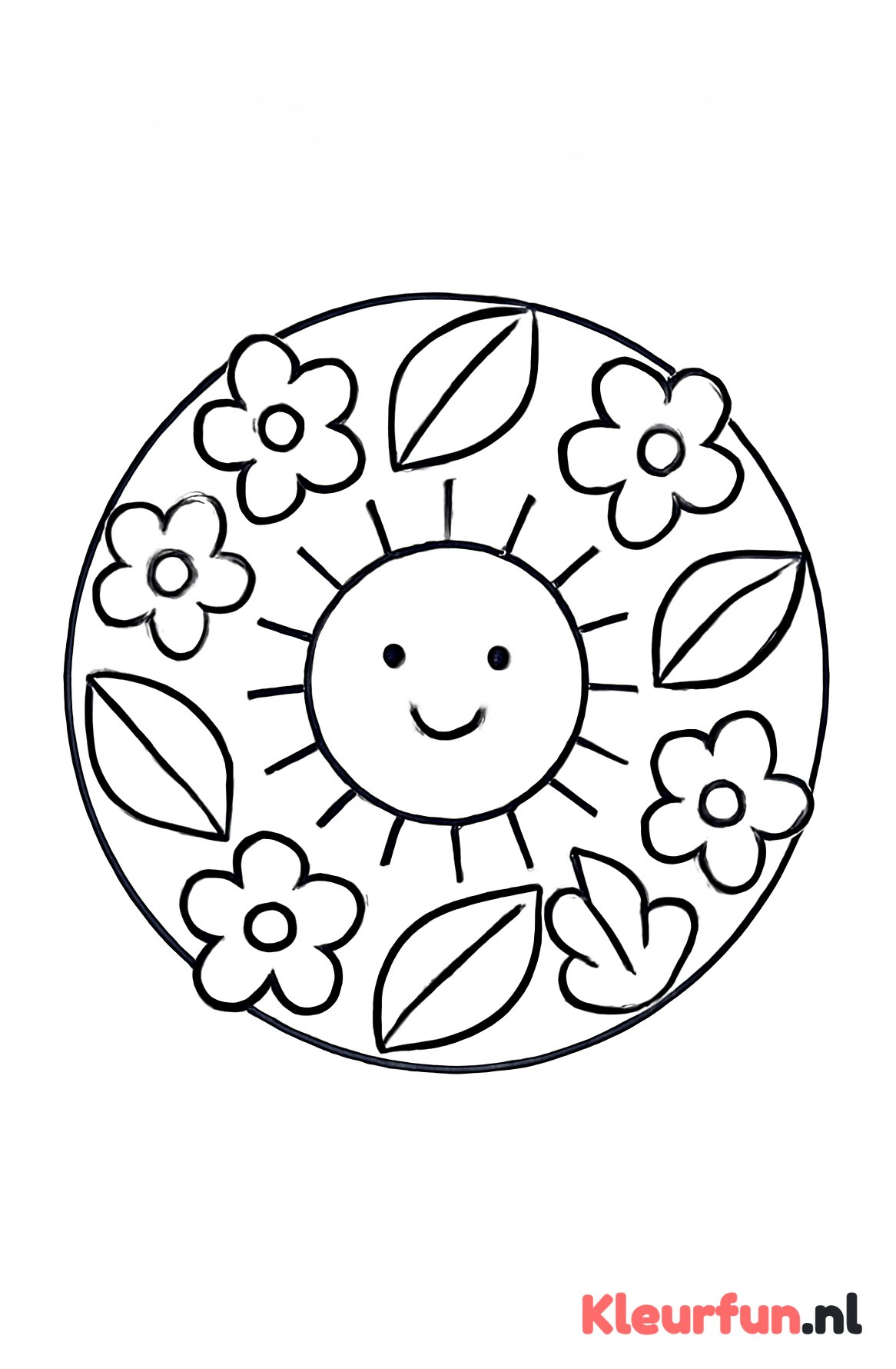 Eenvoudige zomer mandala