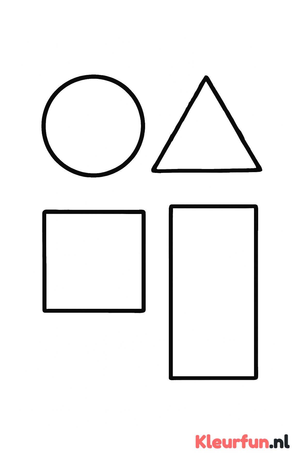 Grote basale geometrische vormen
