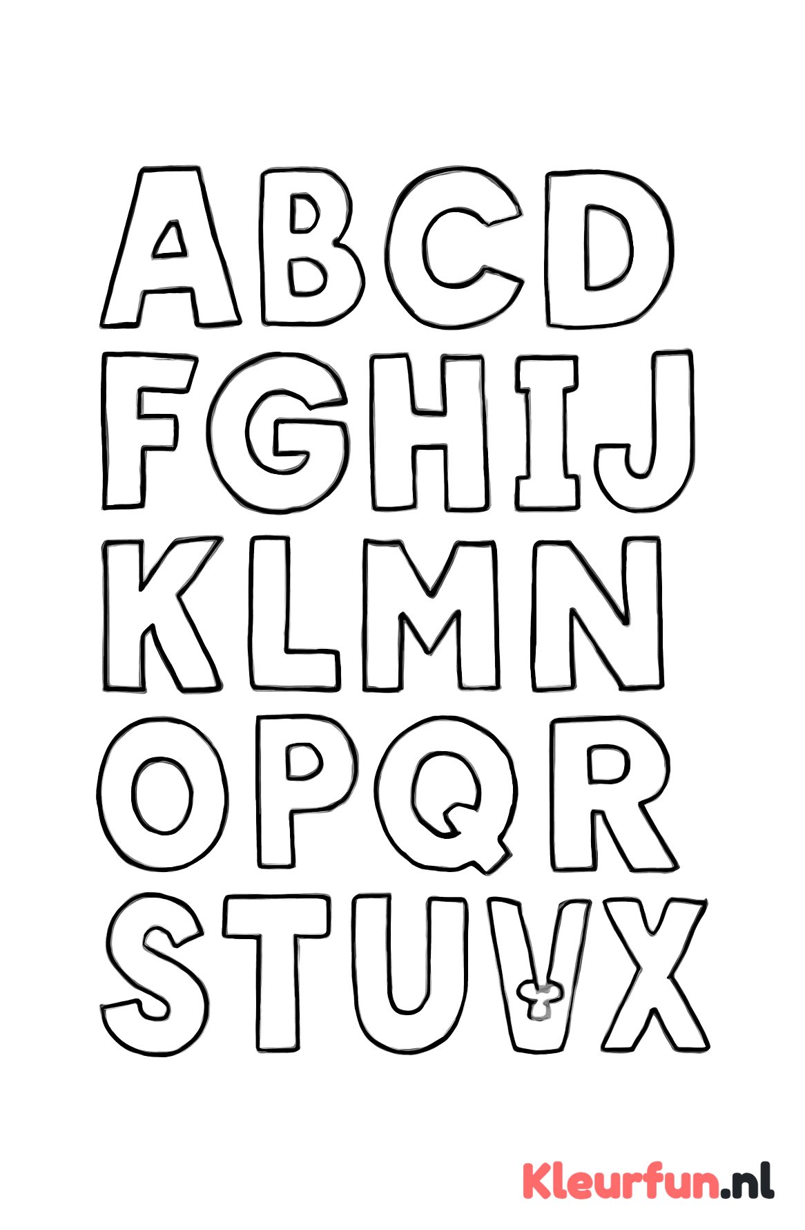 Grote eenvoudige letters