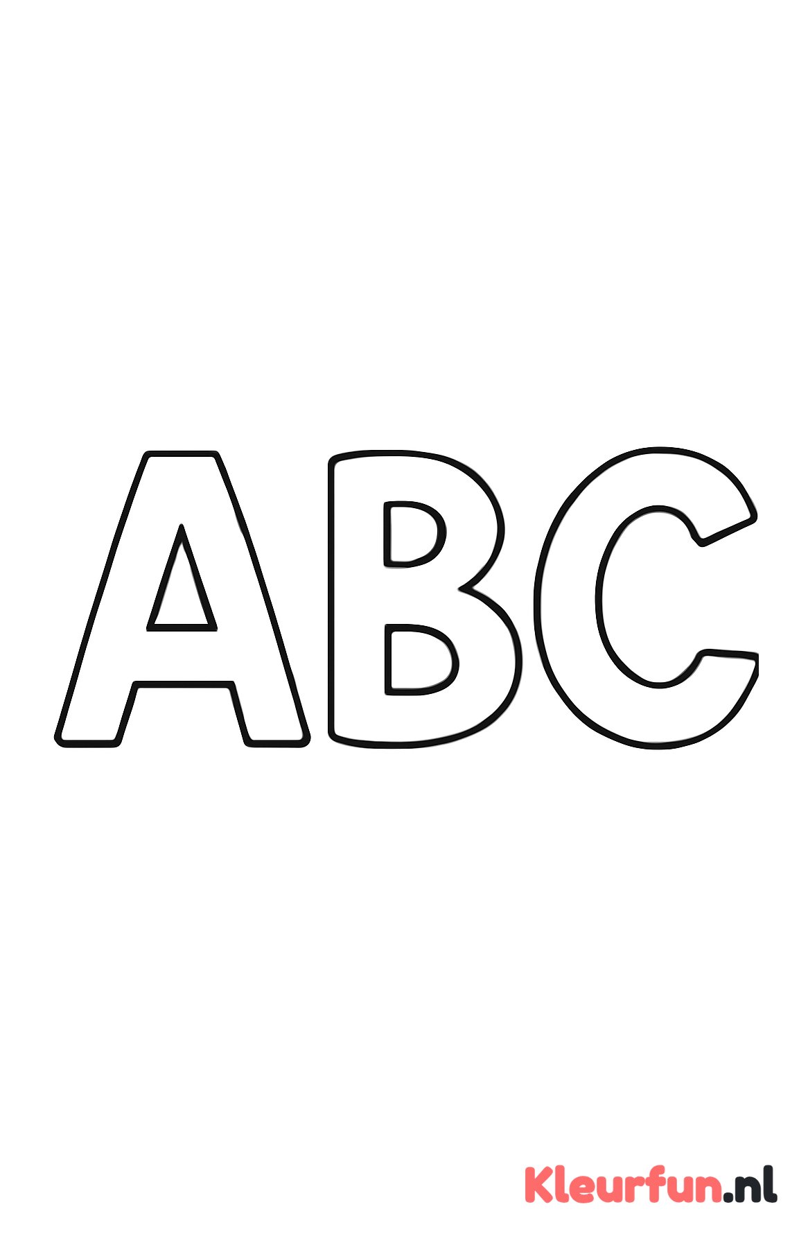 Grote letters A B C