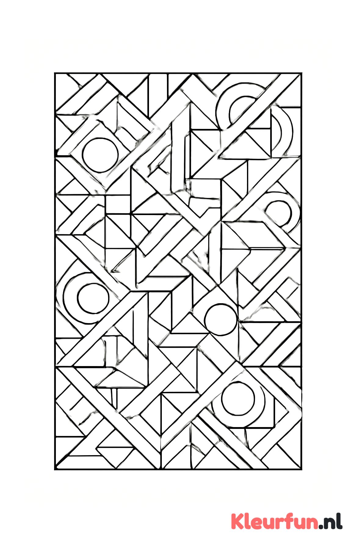 Harmonisch samenstel geometrische vormen