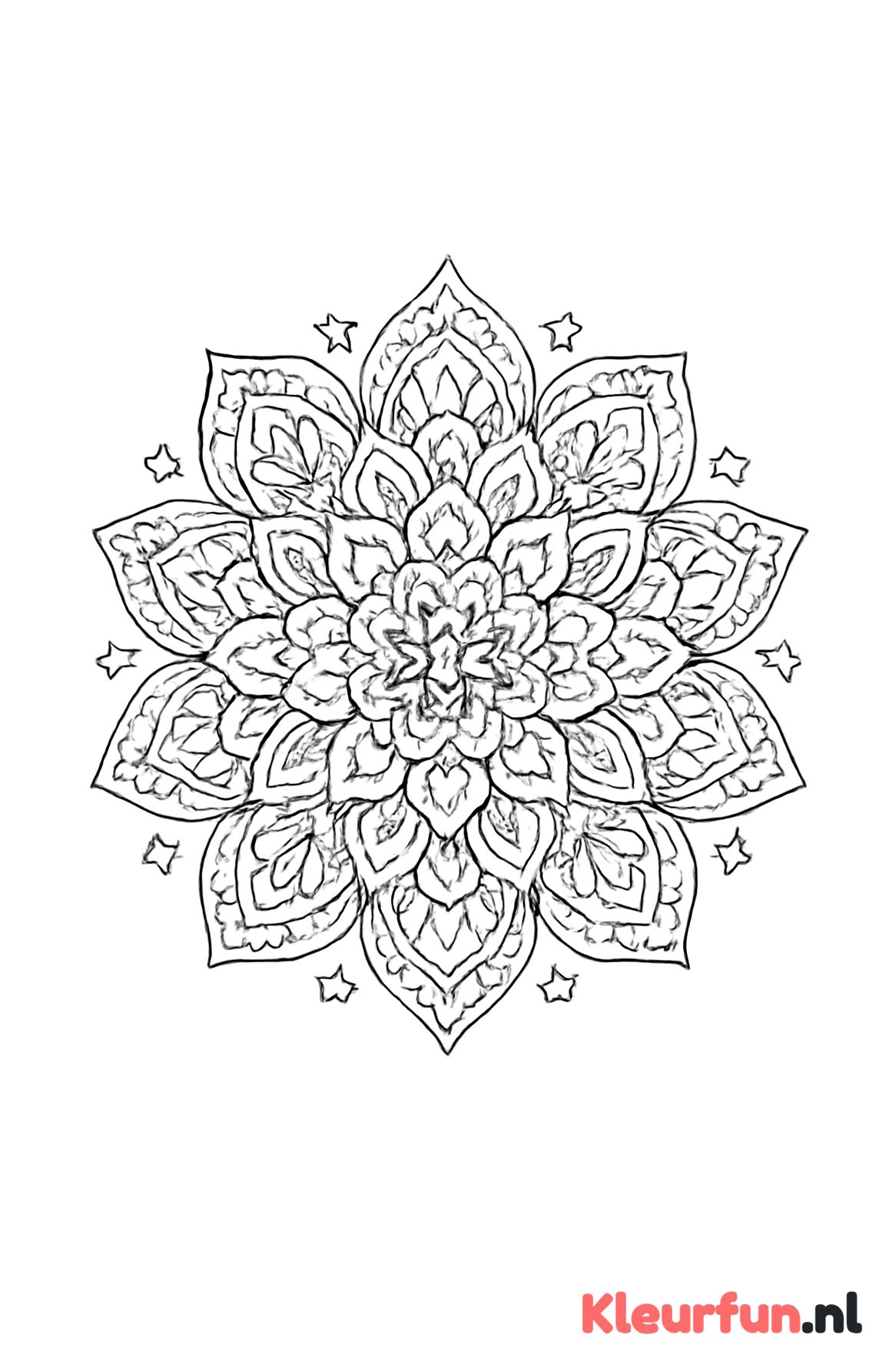 Hartjes en Sterretjes Mandala