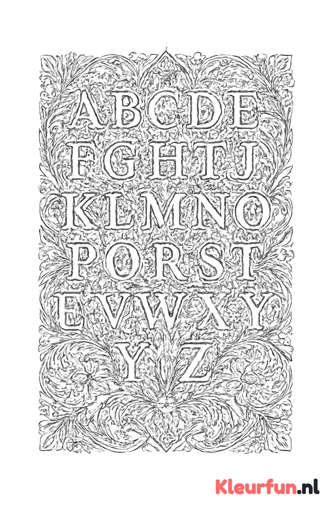 Hoofdletters en kleine letters patroon
