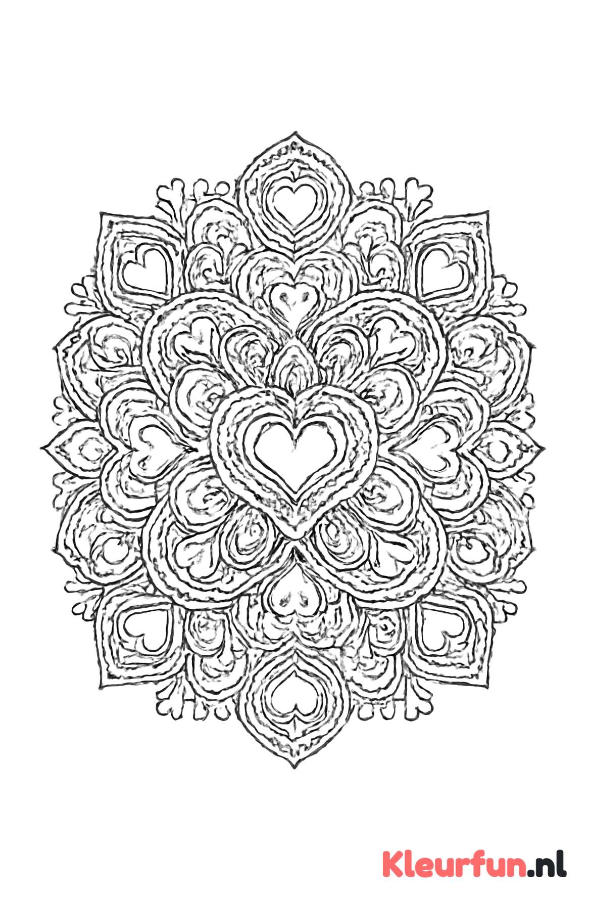 Intricante liefde mandala