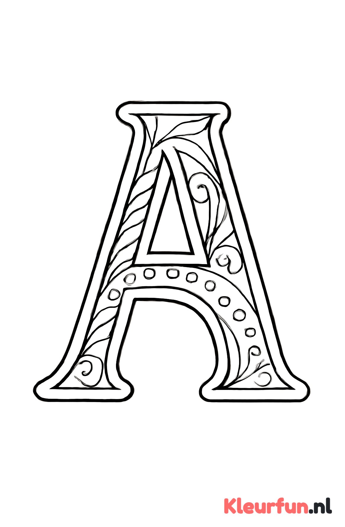 Letter A - los en sierlijk