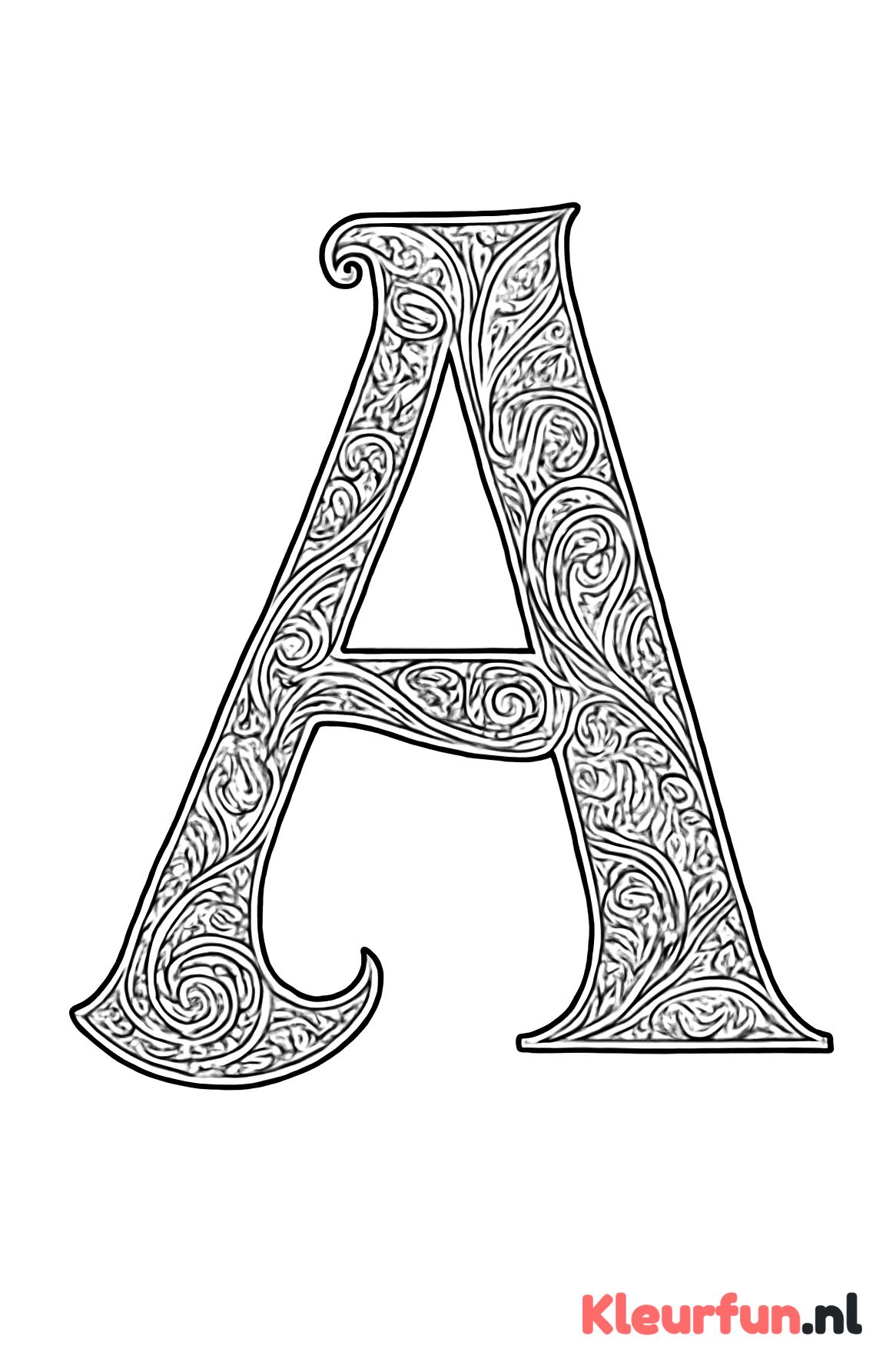 Letter A elegant ontwerp