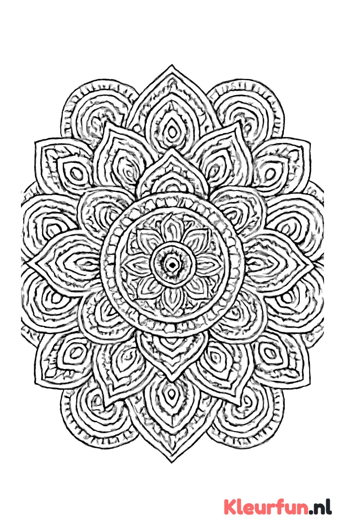 Abstracte mandala met ronde patronen