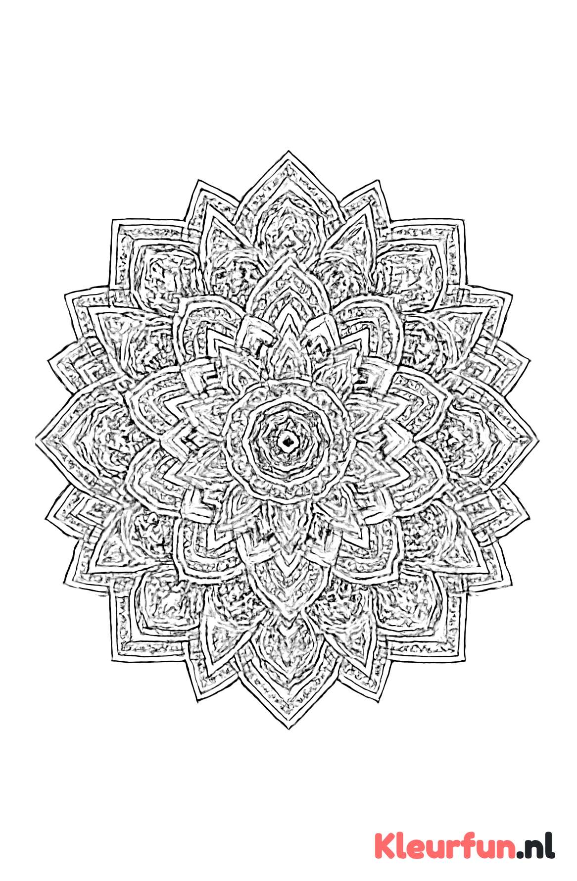 Mandala met geometrische figuren