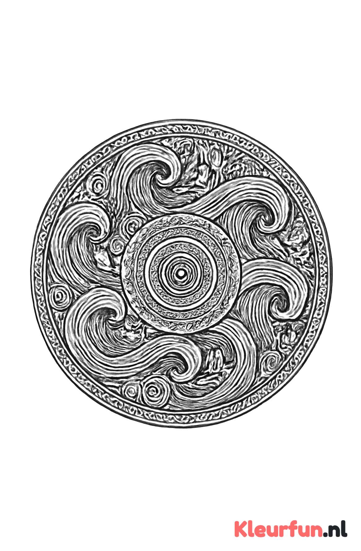 Oceaan Golven Mandala