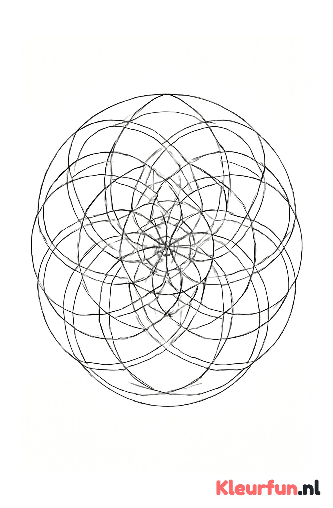 Overlappende Cirkels Mandala