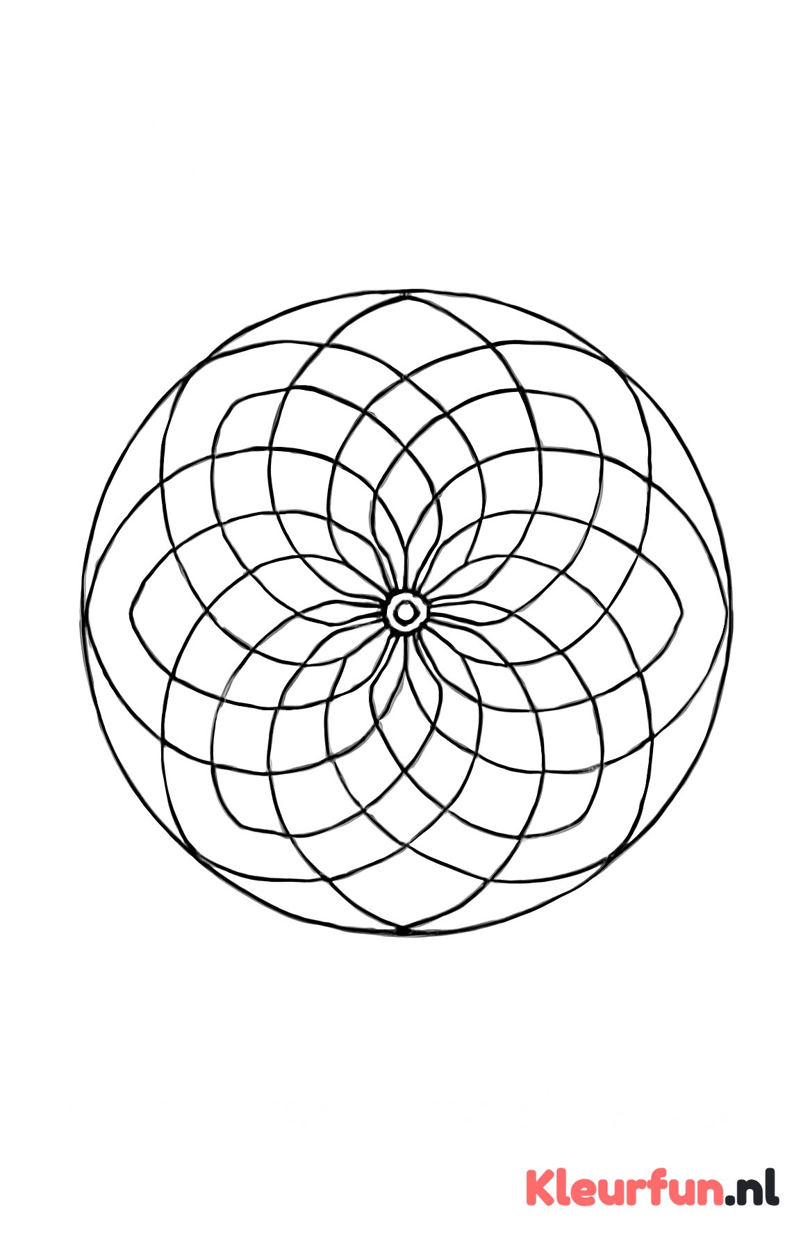 Overlappende cirkels mandala