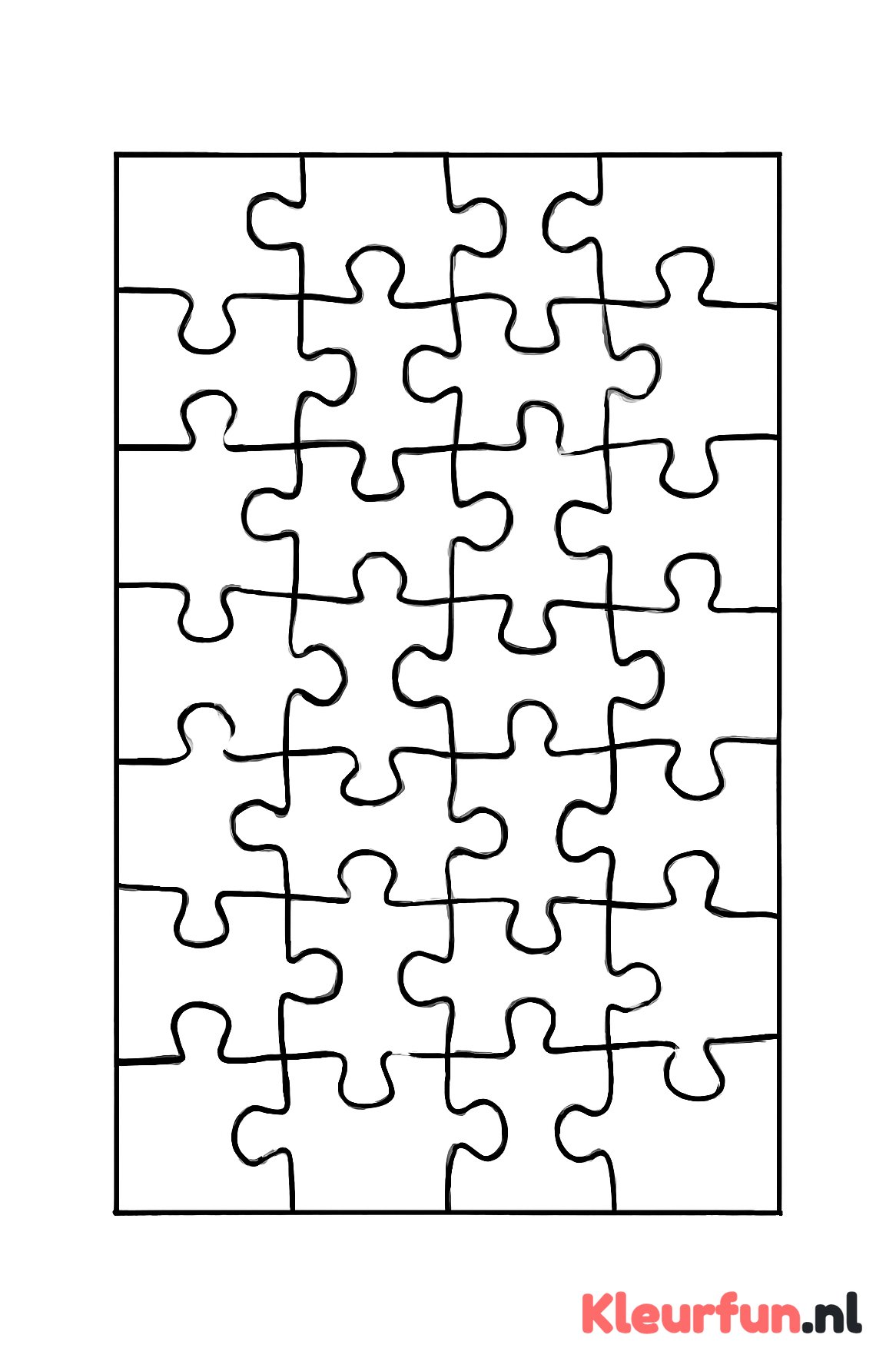 Puzzelstukjes patroon