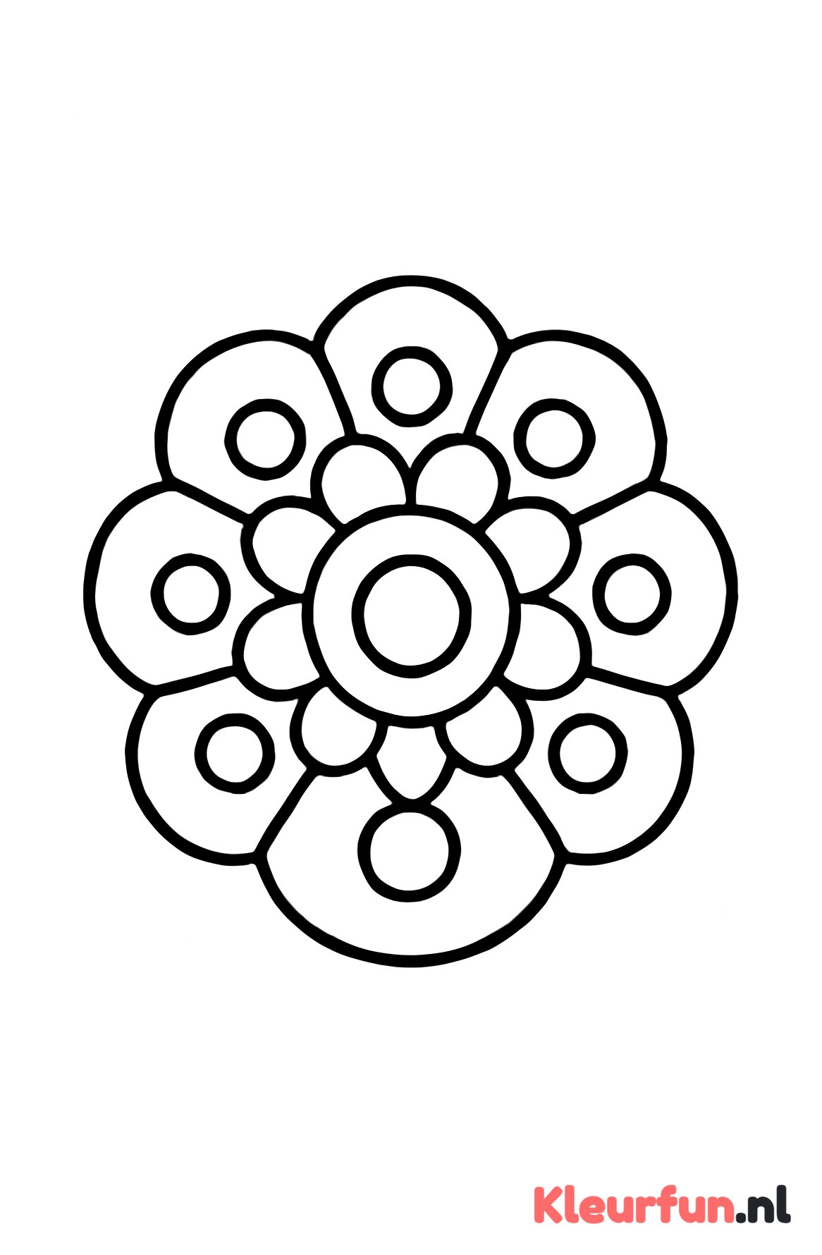 Eenvoudige peuter mandala