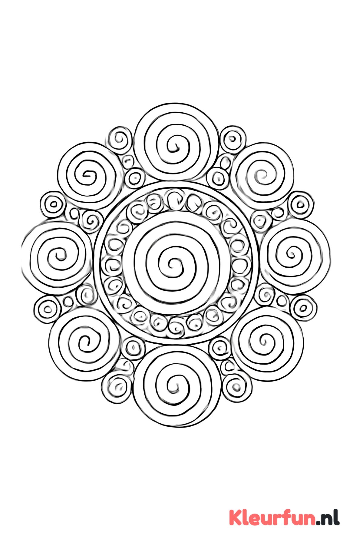 Spiraal- en Cirkelmandala