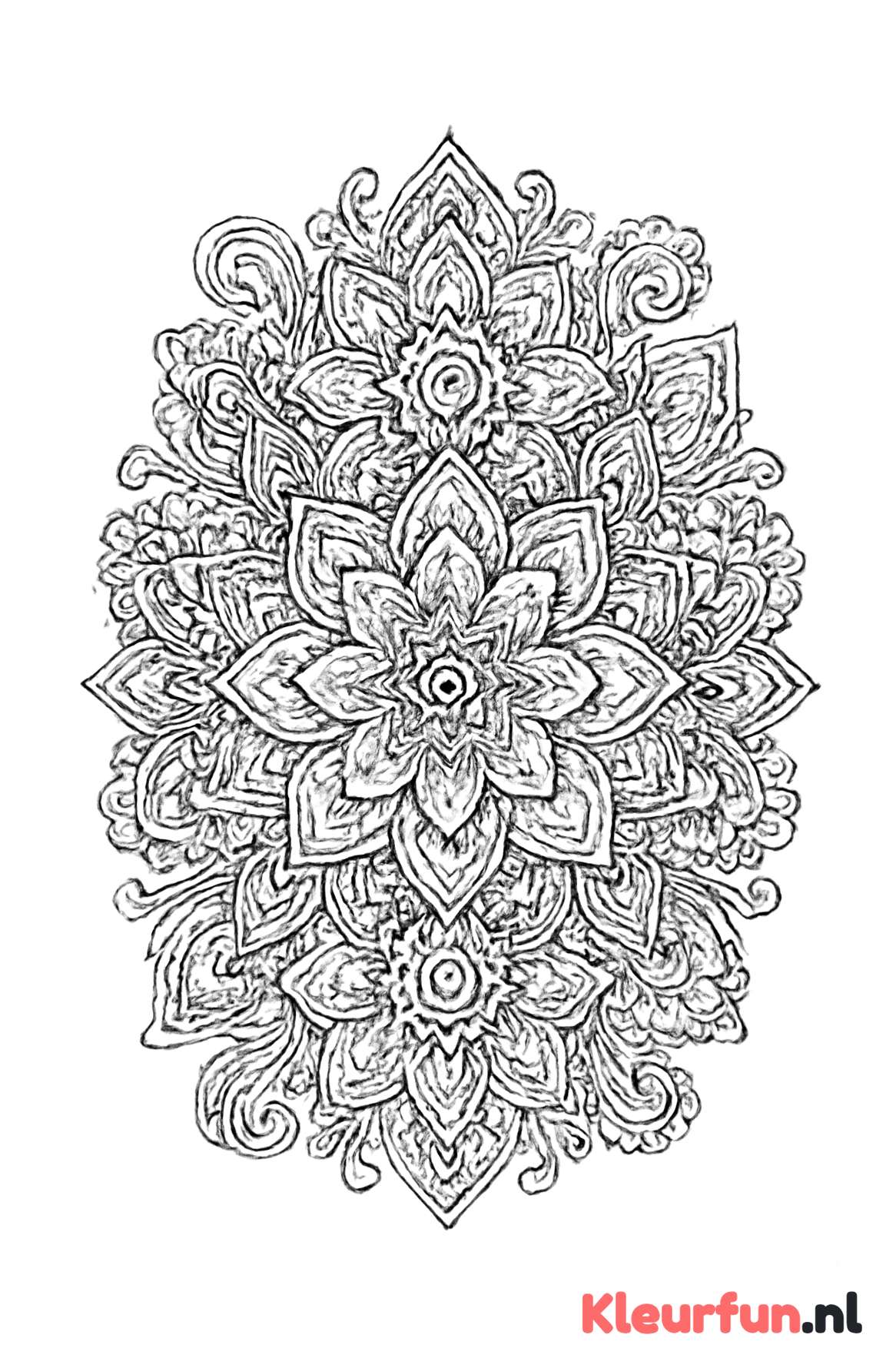 Symmetrische Bloem Mandala