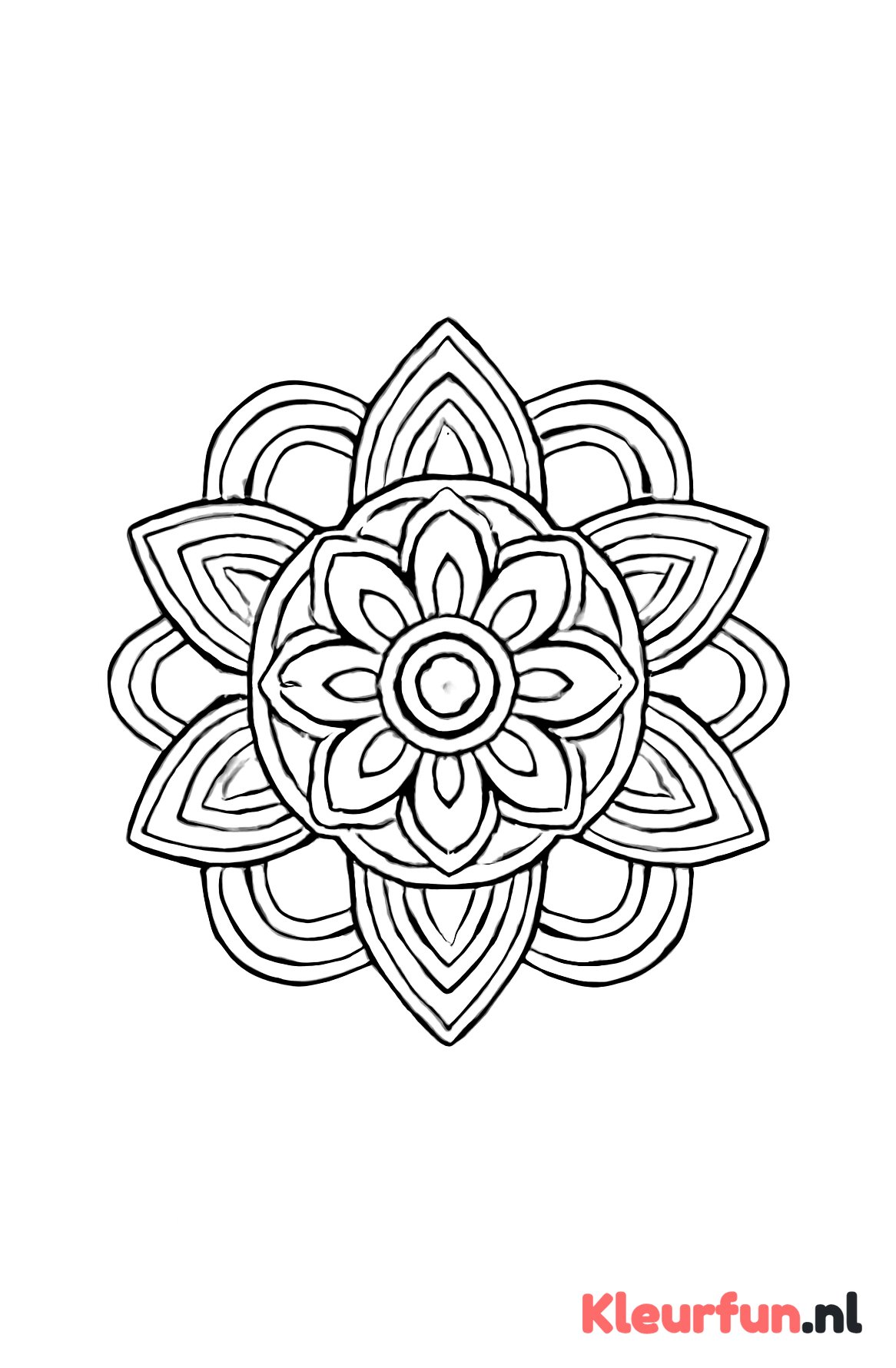 Trapeziums en ellipsen mandala