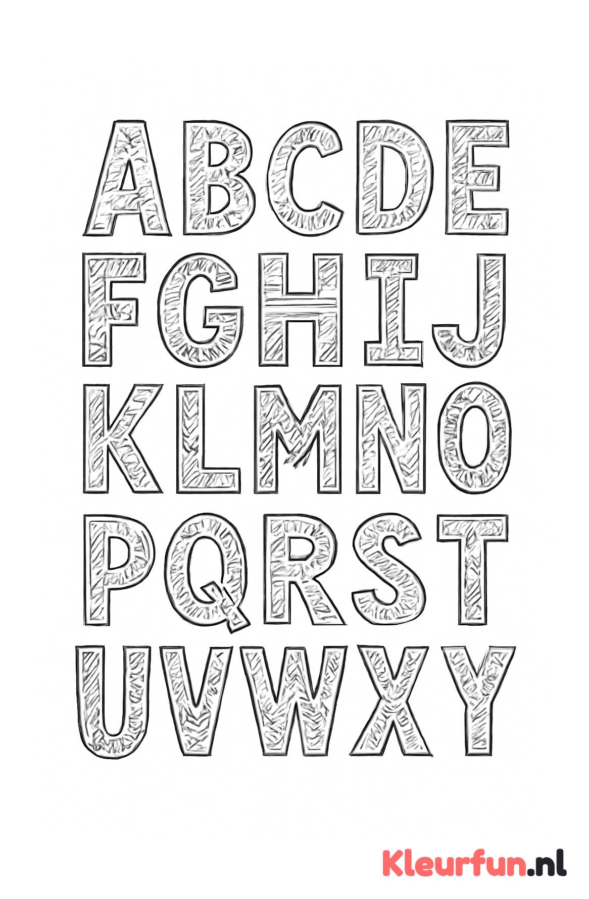 Versierde alfabetletters