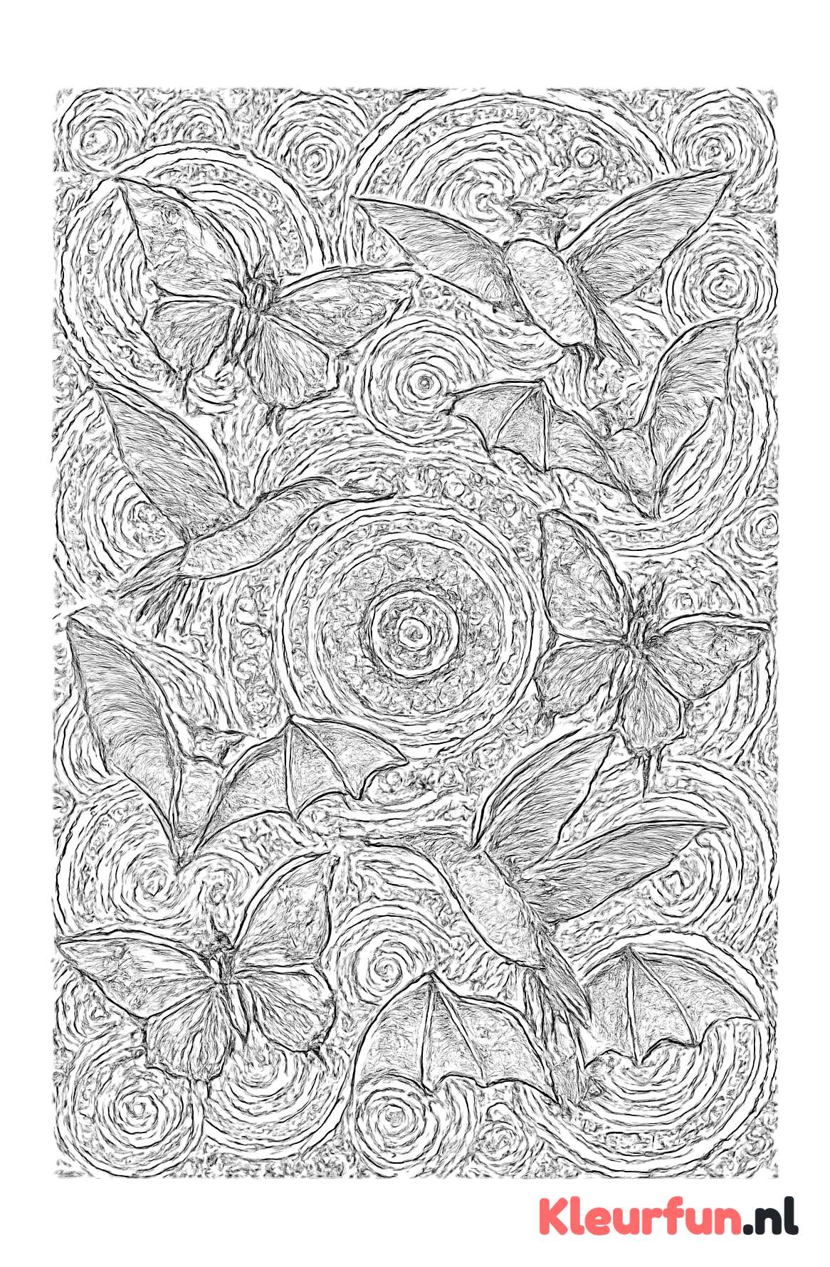 Vliegende Dieren Mandala