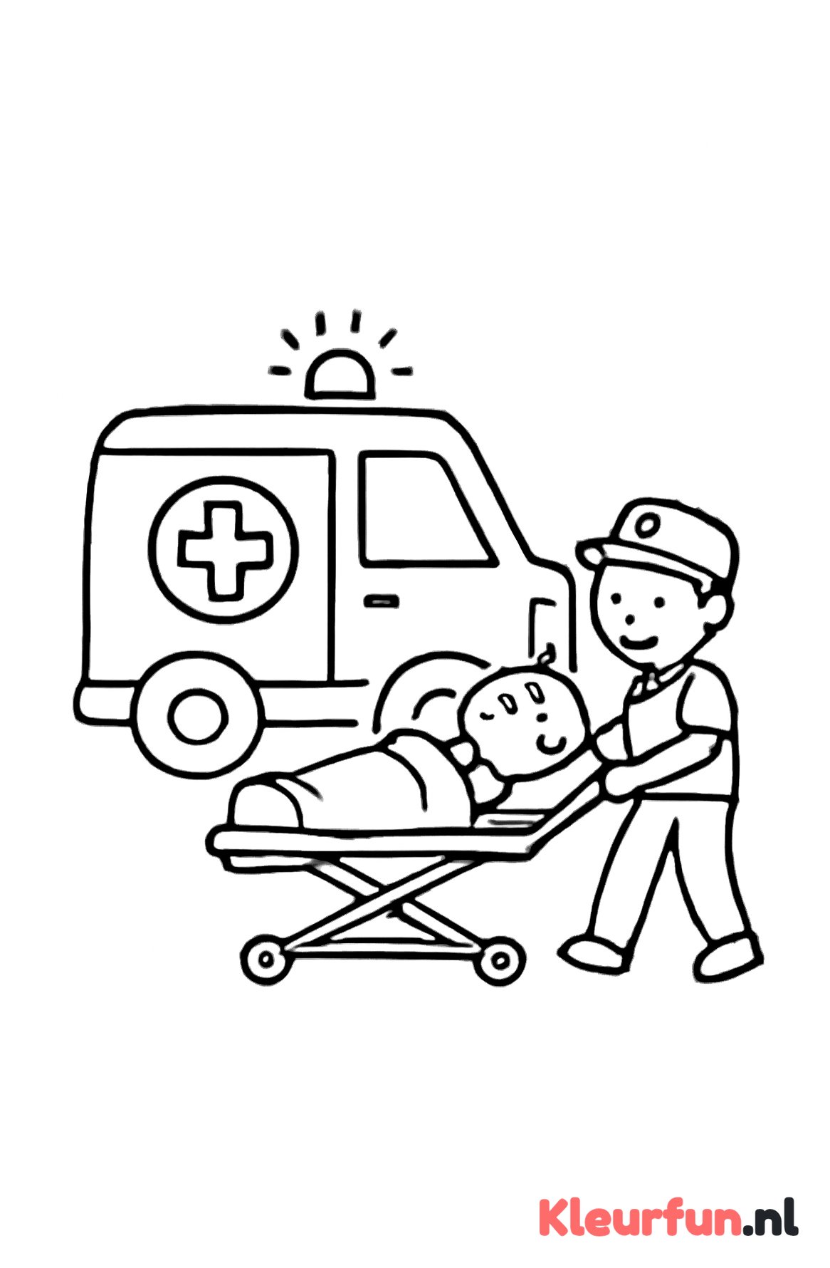 Ambulance in actie