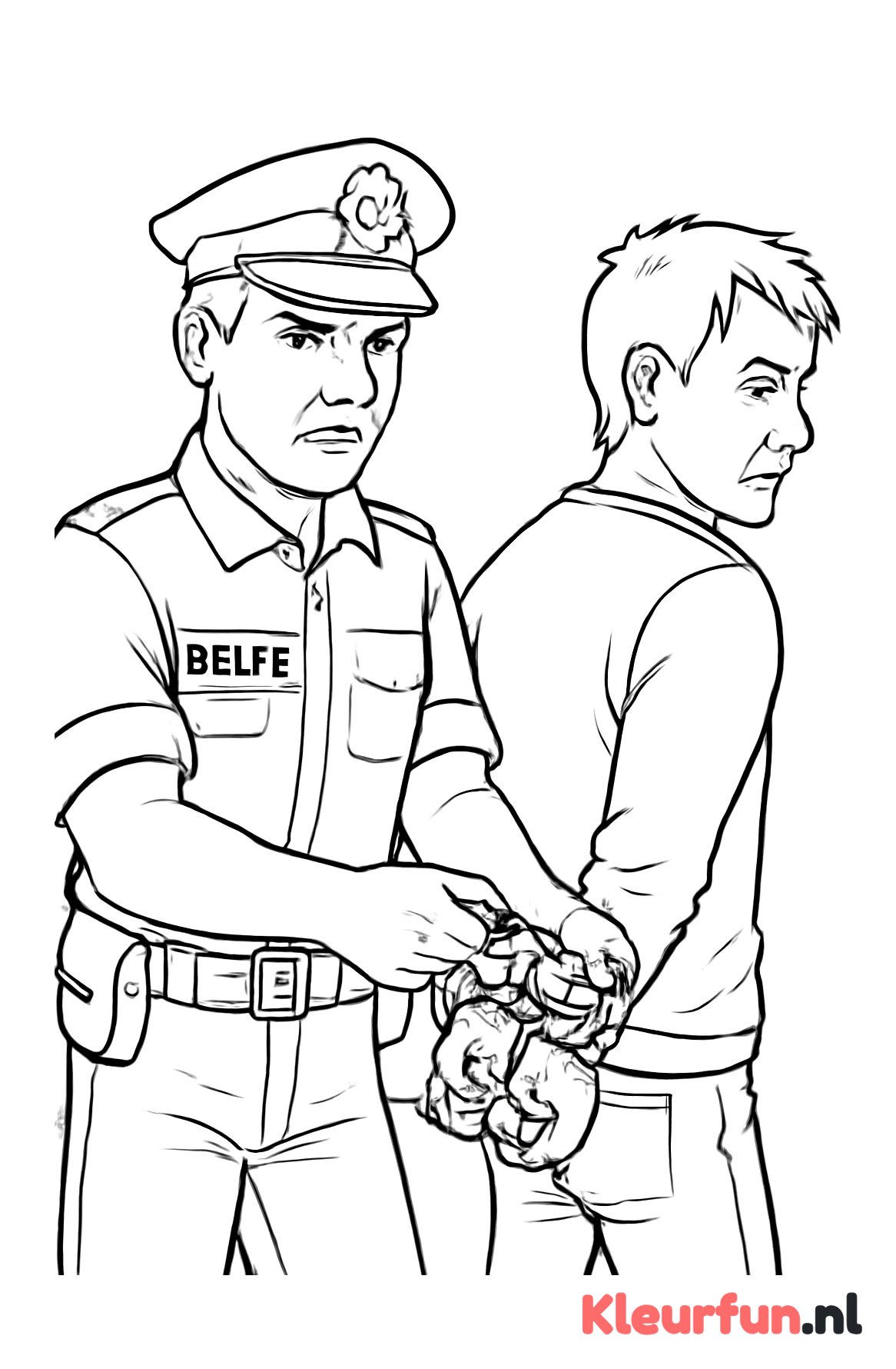 Arrestatie met handboeien