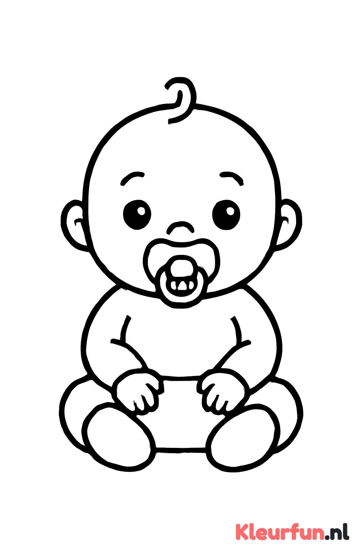 Baby met speen