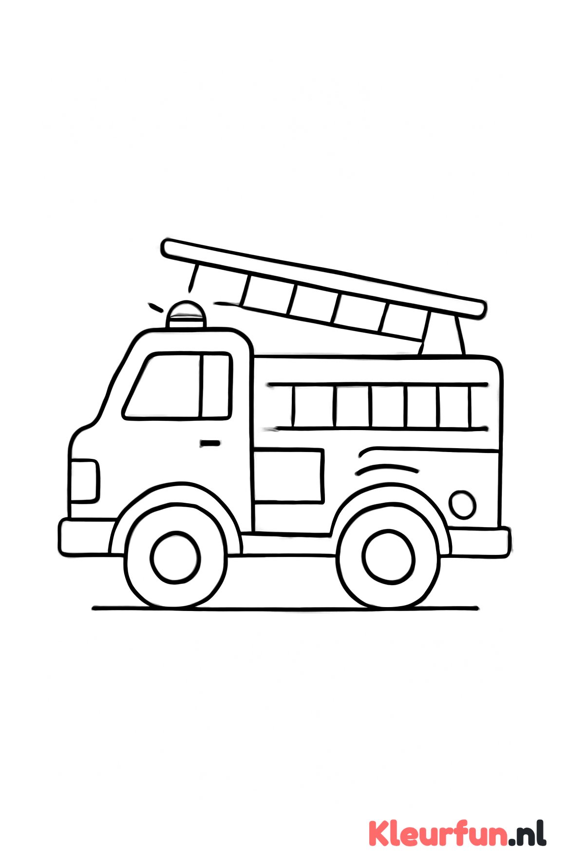 Brandweerwagen met ladder