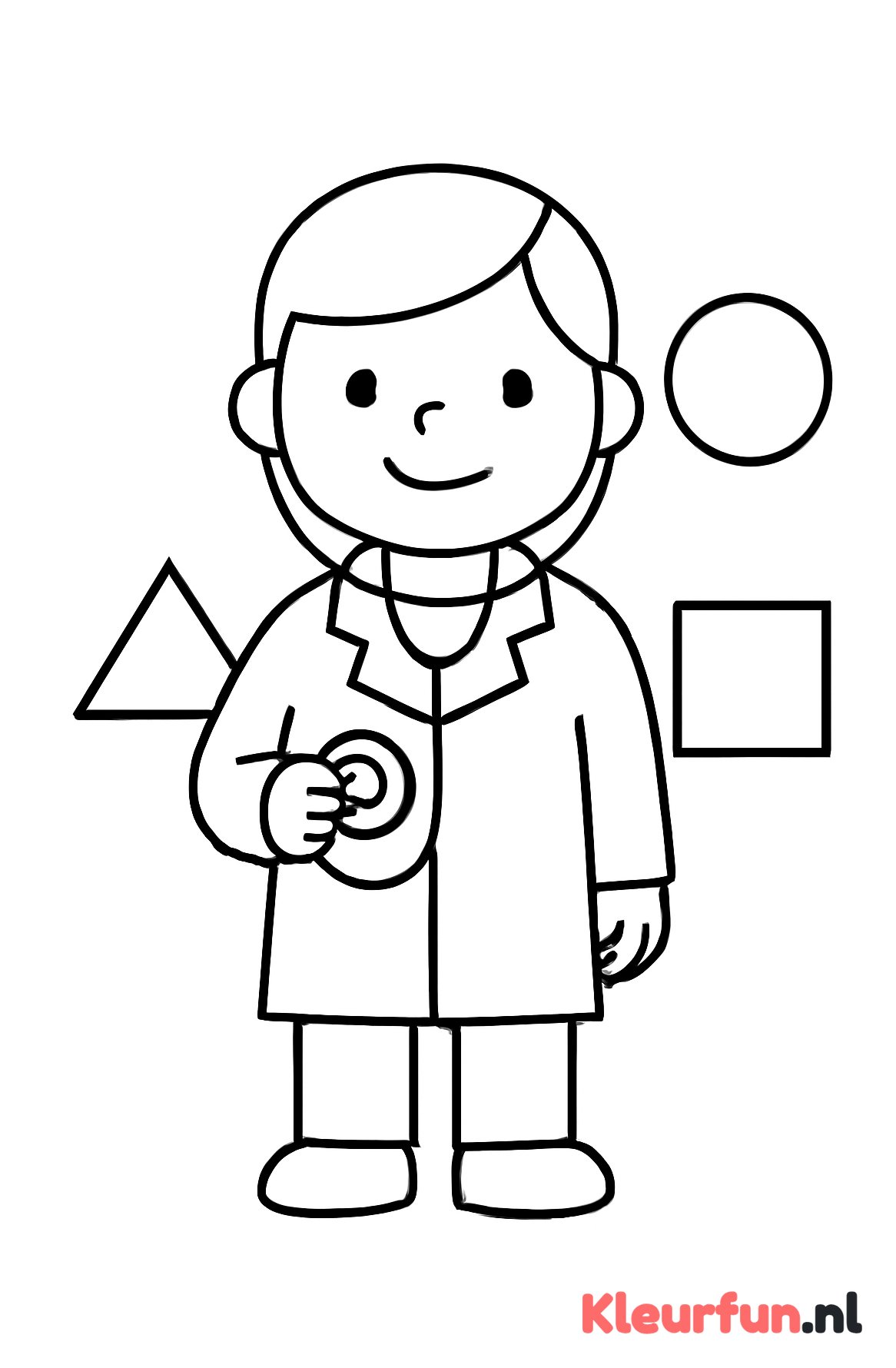 Dokter - eenvoudige lijntekening