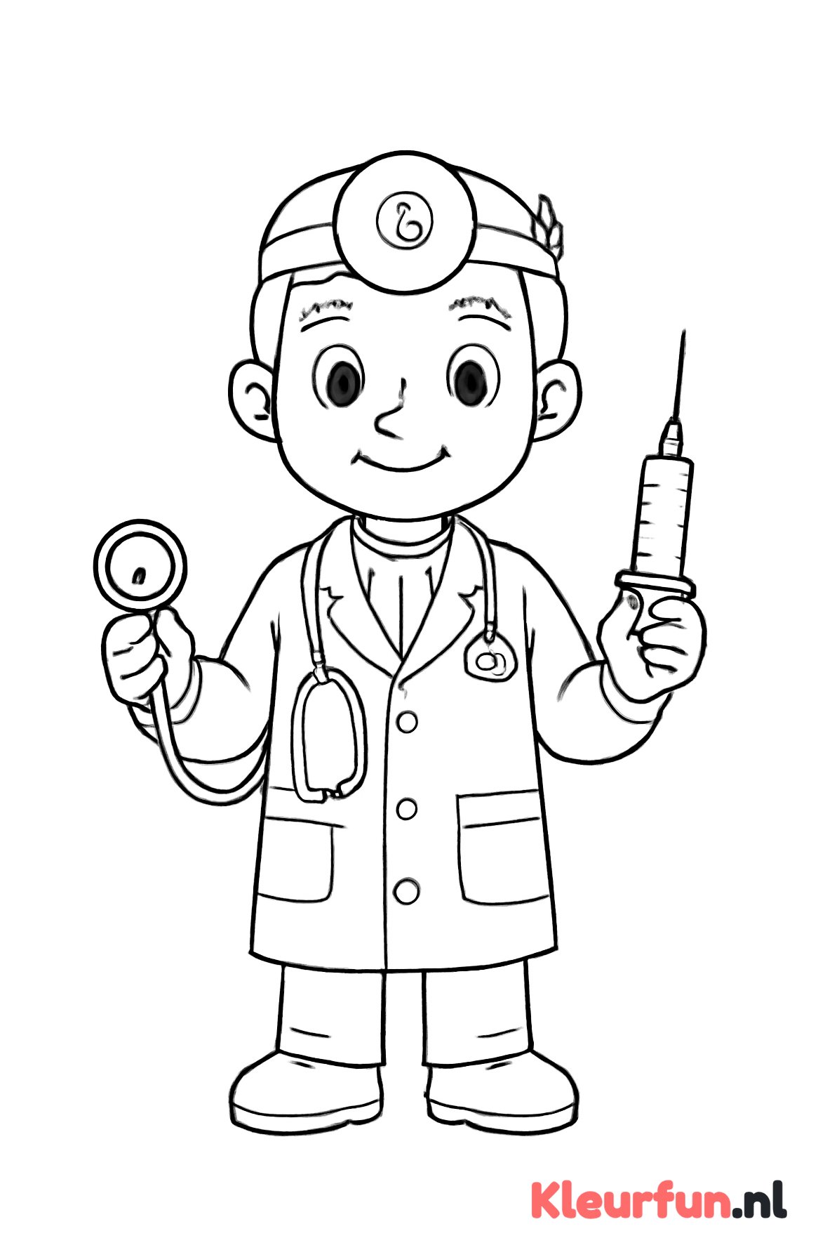 Dokter met instrumenten