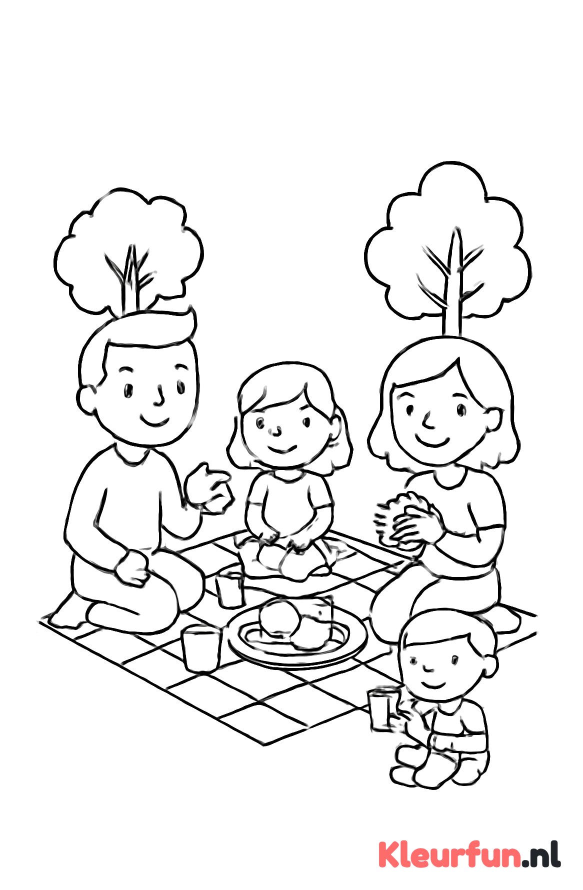 Familie picknick