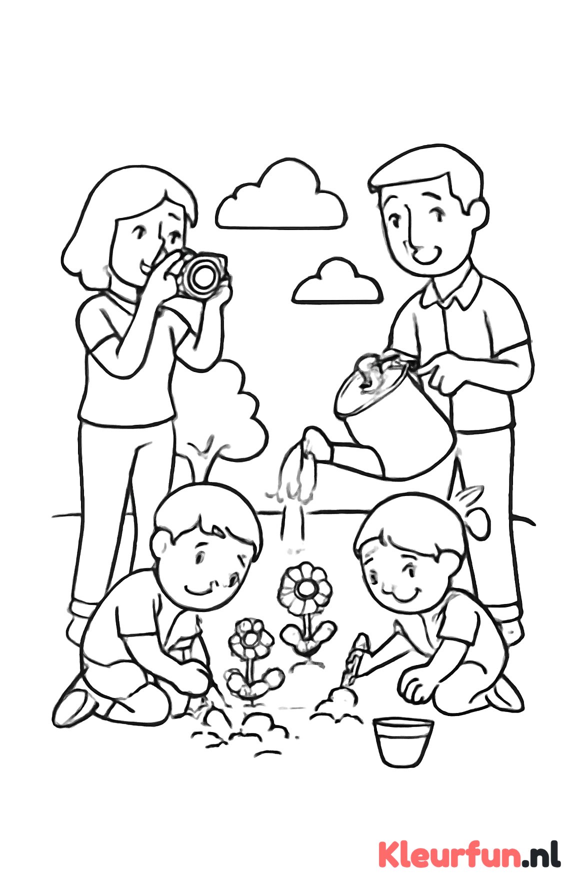 Familie tuin activiteiten