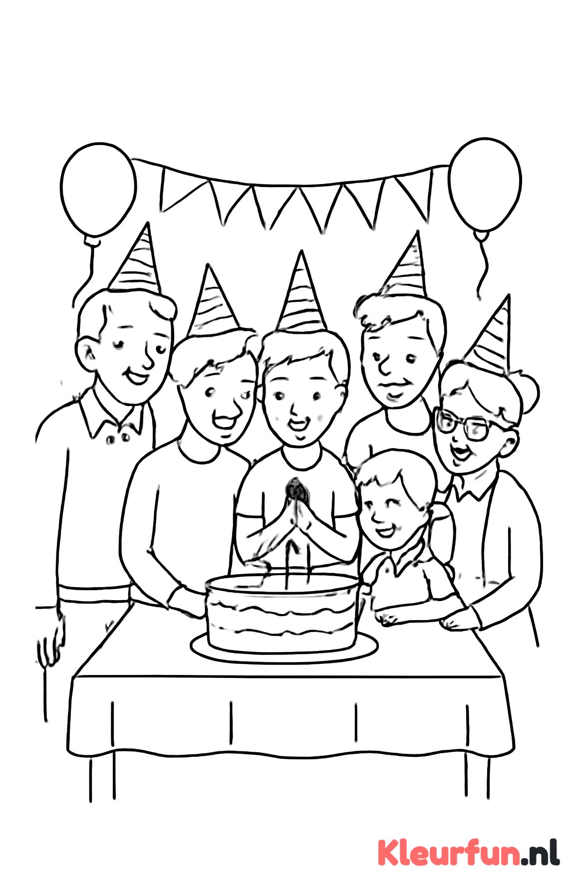 Familie viert verjaardag