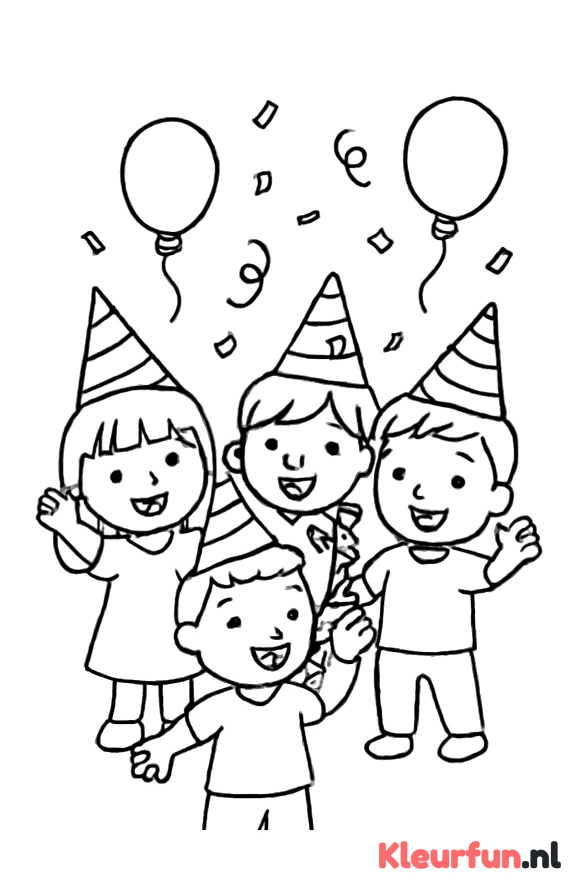Feestende kinderen