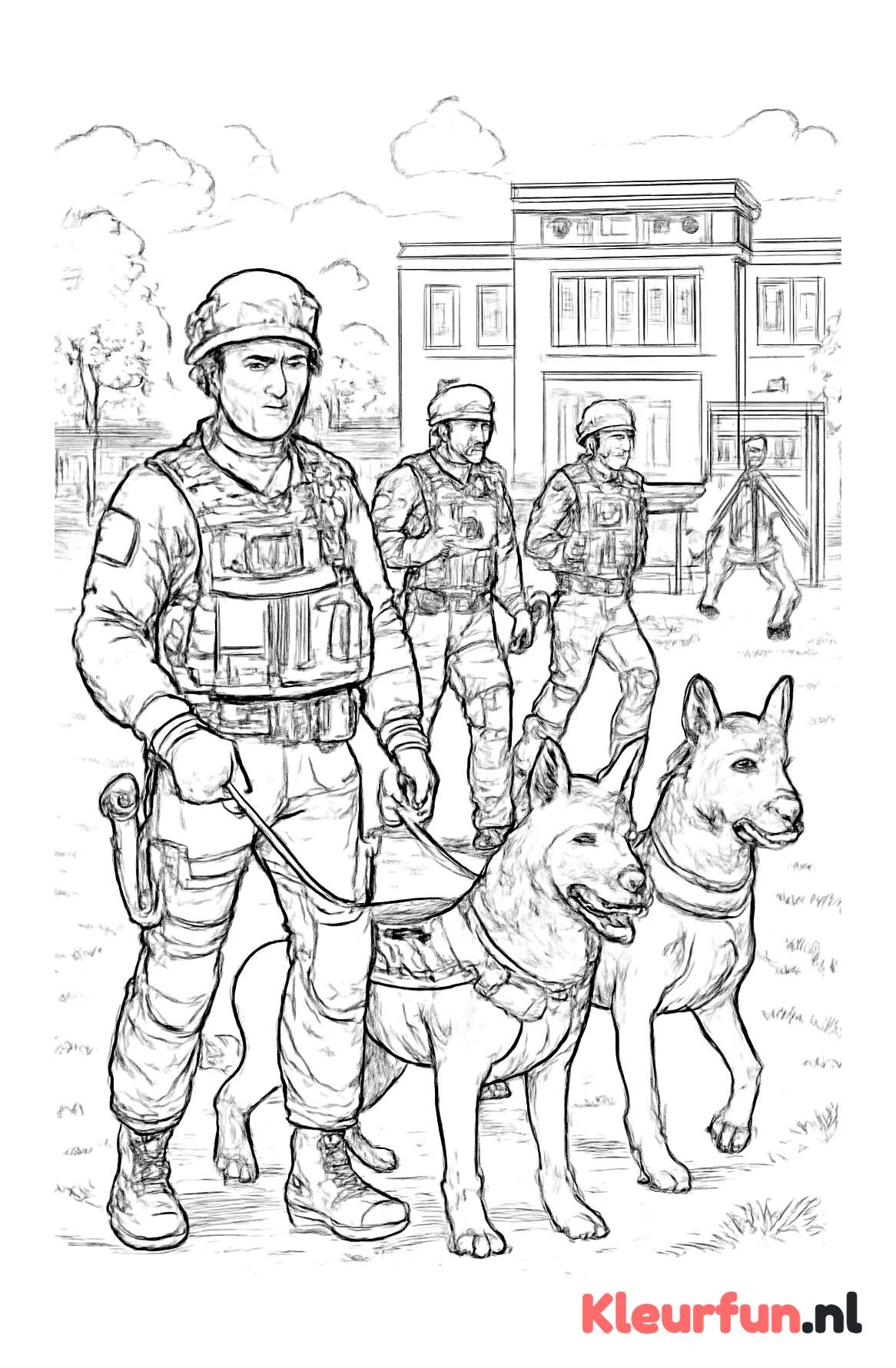 Politiegroep in Training
